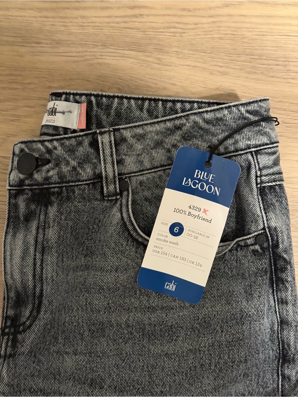 CAbi Blue Lagoon 100% Boyfriend Jeans, Size 6